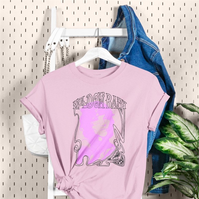 King Princess Store Hold On Baby Tour V Neck T Shirt King Princess Store Hold On Baby Tour Tee