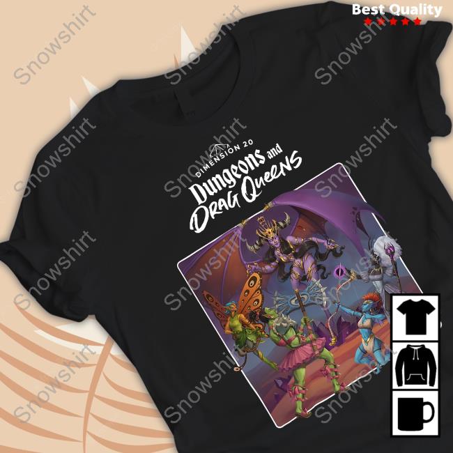 Official Dropout Store Dimension 20 Dungeons And Drag Queens T-Shirt