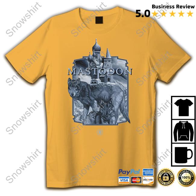 Mastodon Hushed Wolf Shirt Official Mastodon Merch Hushed Wolf Shirt