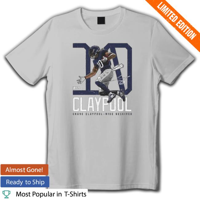 10 Chase Claypool Chicago signature T Shirt 10 Chase Claypool Chicago signature T-Shirt