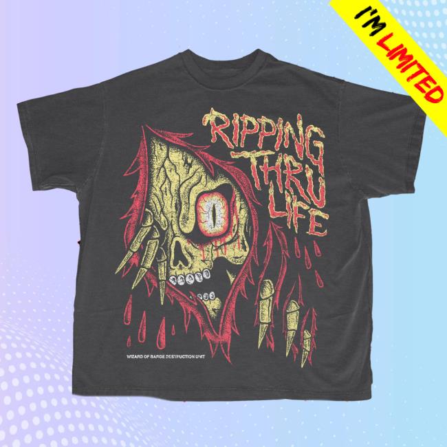 Official Wizard Of Barge Ripping Thru Life Vintage Tee Shirt Wizardofbarge