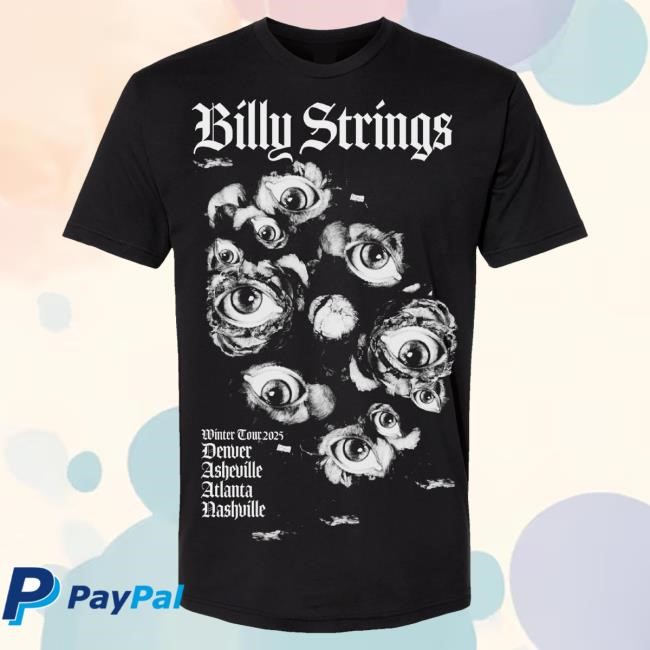 Billy Strings Merch Floral Gaze Top Shirt (Welder Wings)