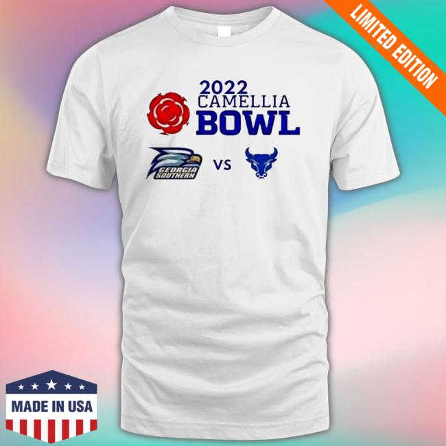 Georgia Southern Eagles Vs Buffalo Bulls 2022 Camellia Bowl T-Shirt Official Georgia Southern Eagles Vs Buffalo Bulls 2022 Camellia Bowl Tee Shirt