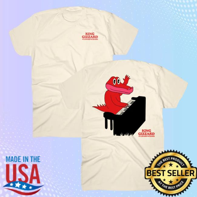 Official Hello Merch Hellomerch Gator Piano Natural T-Shirts