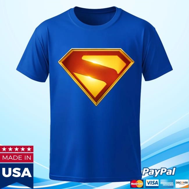 DC Official Merch Store Superman (2025 Movie) Theatrical Logo Short Sleeve DC Shop Clothing