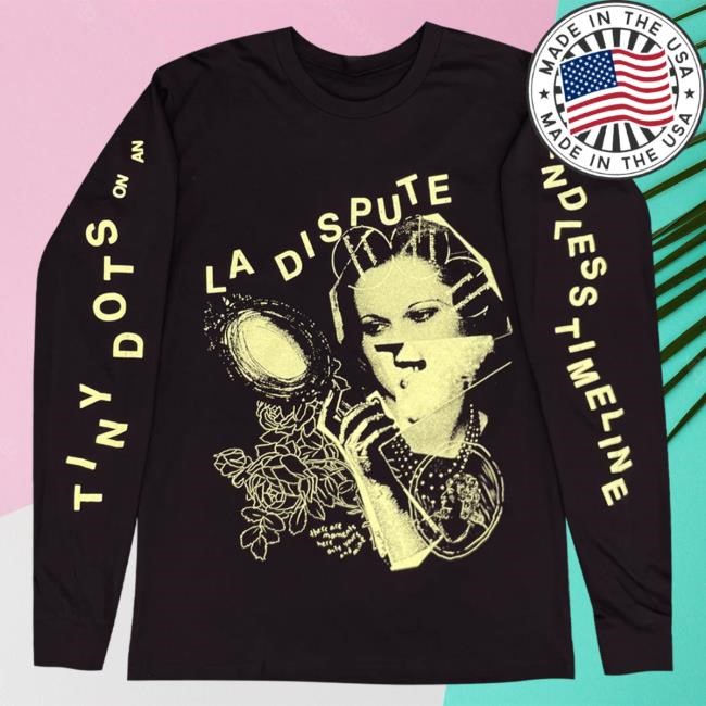 Official Hello Merch La Dispute Tiny Dots Long Sleeve Tee Shirt (Euro ROTH tour print) HelloMerch