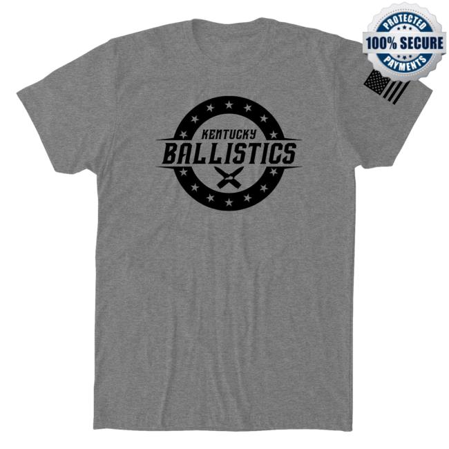 Official Kentucky Ballistics Merch Bunker Branding Kentucky Ballistics KB Logo Tshirt Heather Grey BunkerBranding KentuckyBallistics