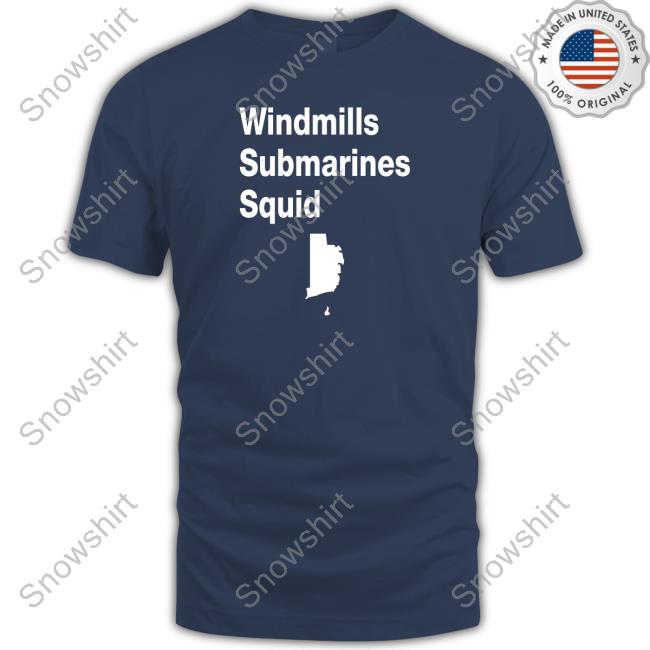 Seth Magaziner Windmills Submarines Squid Tee Shirt Official Windmills Submarines Squid Shirt