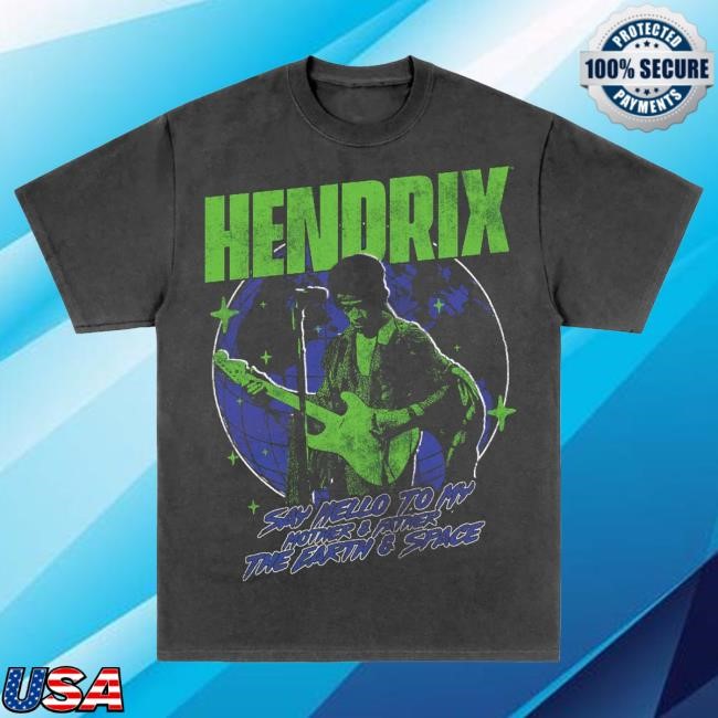 Jimi Hendrix Mother Earth Charcoal Shirt