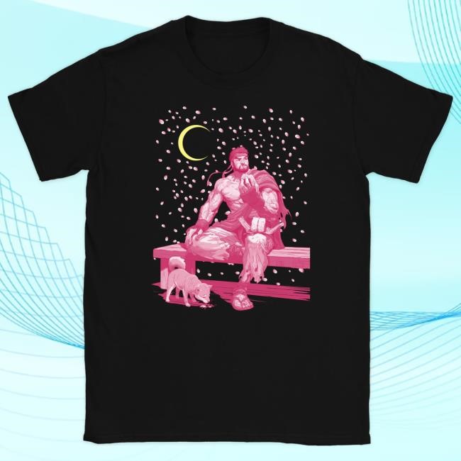 Official Ten/O Street Fighter - 'Cherry Blossom Ryu' Tee - Black