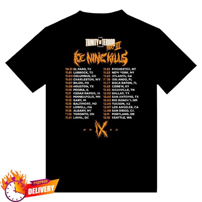 Official Ice Nine Kills Merch Store TOT3 Tour Attractive Shirt Ink Merch IceNineKills