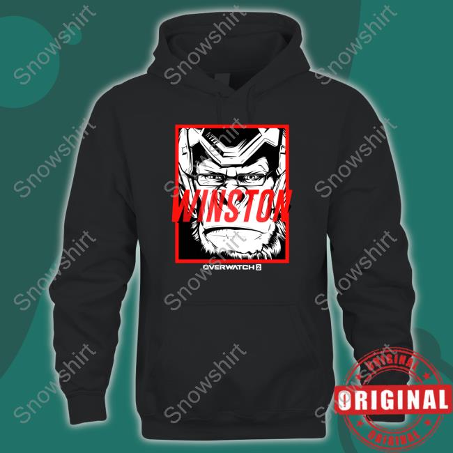 Gear Blizzard Shop Overwatch 2 Winston Headshot Shirt 6Arks Overwatch 2 Winston Headshot Long Sleeve Tee Shirt