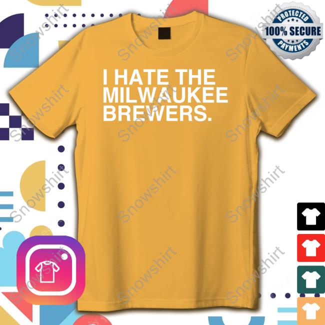 Official Obvious Shirts Merch I Hate The Milwaukee Brewers Hoodie Official Obvious Shirts Merch I Hate The Milwaukee Brewers Hoodie