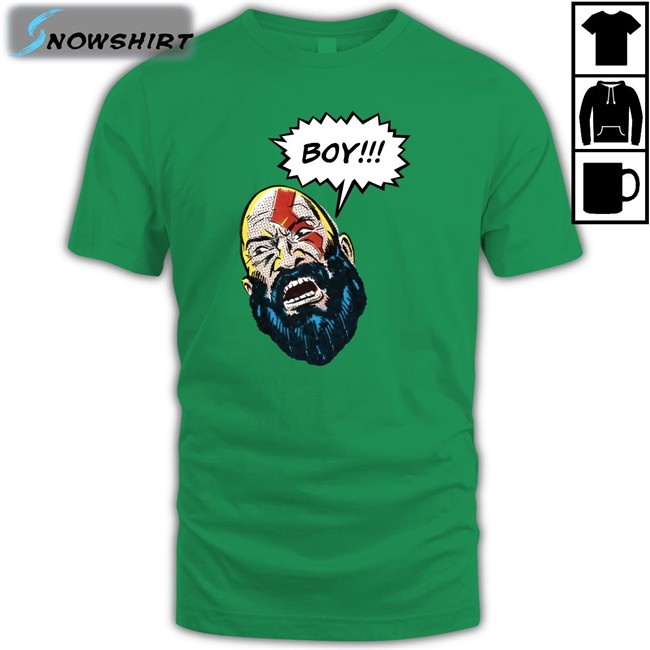 Boy God Of War Kratos Baseball Sleeve Tee Boy God Of War Kratos Long Sleeve Tee