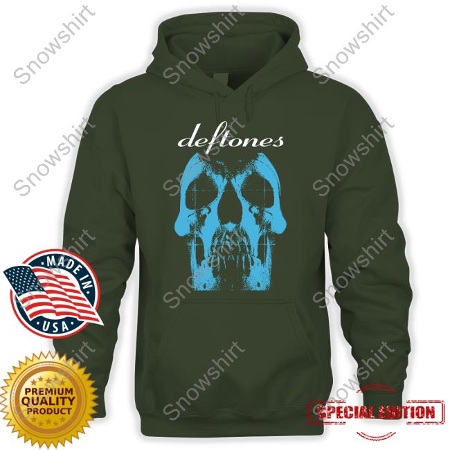 Deftones Blue Skull Crewneck Sweatshirt Deftones Merchandise Deftones Blue Skull Hoodie Shopdeftones