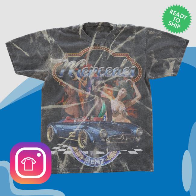 Official Teivk Clothing Shop Bleached Mercedes Exclusive Tees