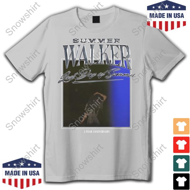 Official Summer Walker Merch Last Day Of Summer 5 Year Anniversary Cover Tee Official Summer Walker Merch Last Day Of Summer 5 Year Anniversary Hoodie