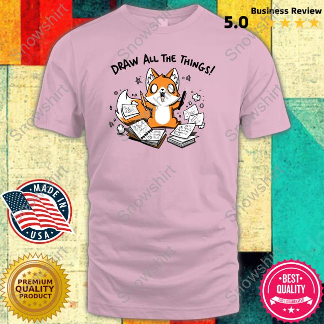 Draw All The Things Tee Shirt TeeTurle Merch Draw All The Things Shirts