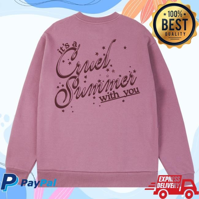 Official Taylor Swift Merch Store Shop Taylor Swift It's A Cruel Summer Pull Over Hoodie TaylorSwift