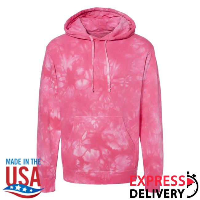 Official Kohls Apparel Clothing Store Shop Merch Independent Trading Co Midweight Tie-Dye Sweater Tie Dye Pink