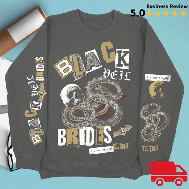 Official Black Veil Brides Merch Store Black Veil Brides Not Afraid To Die Attractive Hoodie Black Veil Brides Clothing Shop