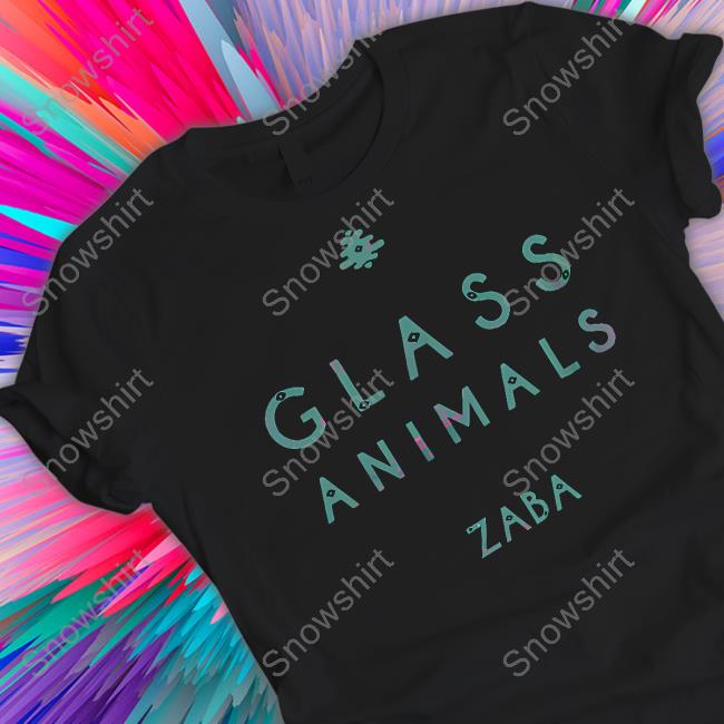 Glass Animals Merch Zaba T-Shirt Zaba T-Shirt Black