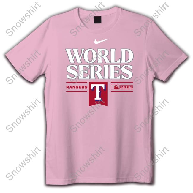 Texas Rangers Nike Royal 2023 World Series Collection Dugout Tee Shirt