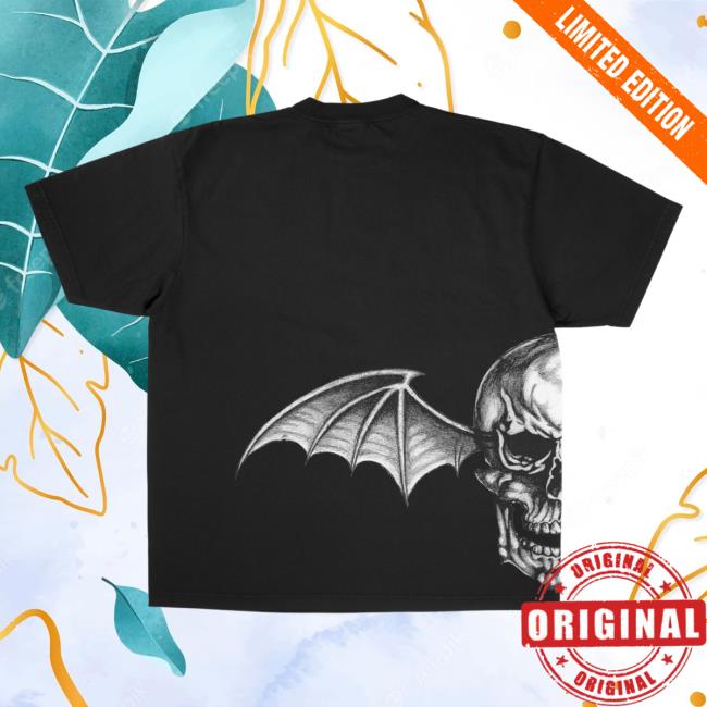 Sevenfold Avenged A7x World Merch HTTK Deathbat T-Shirt Hail To The King Deathbat T Shirt