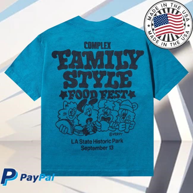 Official Complex Clothing Store Shop Family Style Verdy X Fsff Kids Logo Shirt - Blue | Complex Merch Apparel