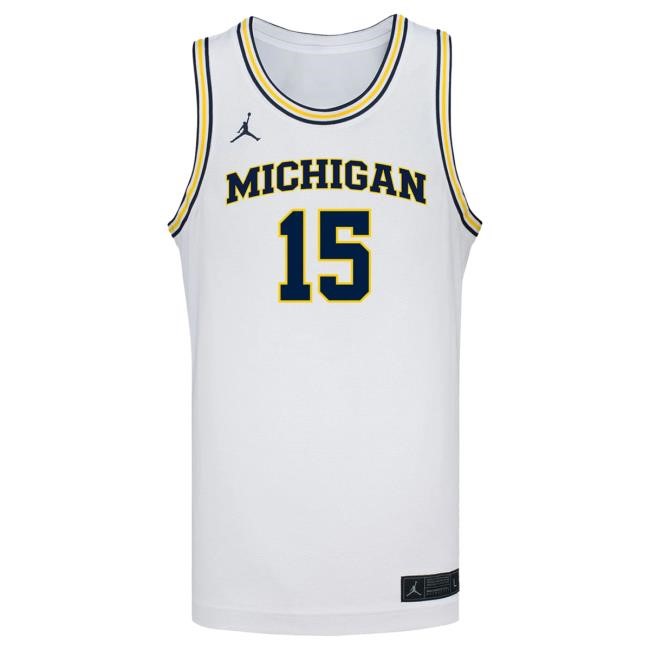 Michigan Wolverines #15 Ashley Sofilkanich Student Athlete White Women's Basketball Jersey Top Shirt The M Den Shop Official