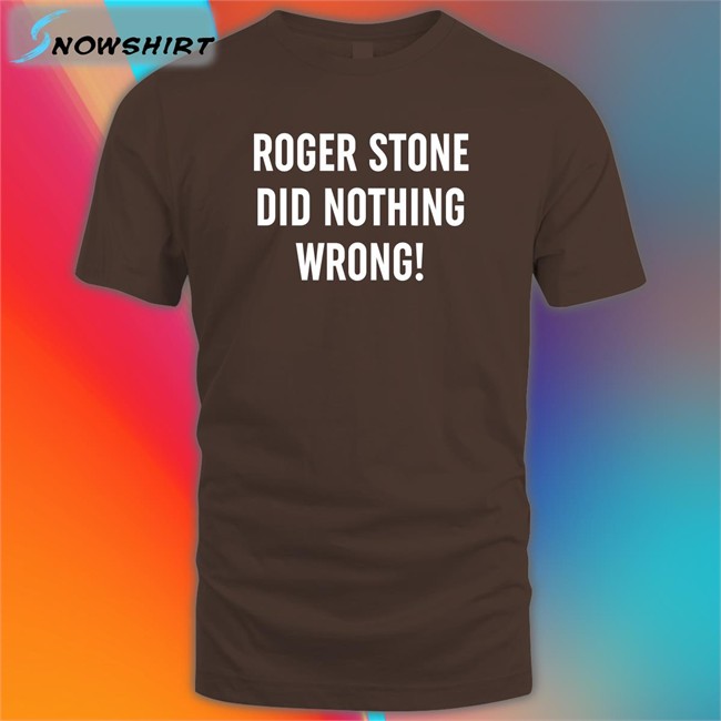 Patriot Takes Roger Stone Did Nothing Wrong Original Unisex Hoodie Black Patriottakes