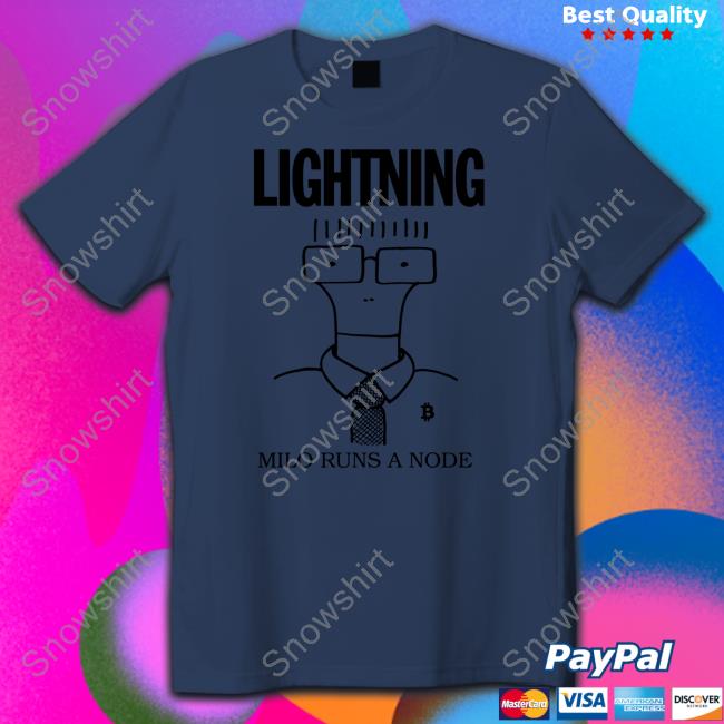 Official Milo Runs A Node Long Sleeve Tee Lightning Store Milo Runs A Node Hoodie