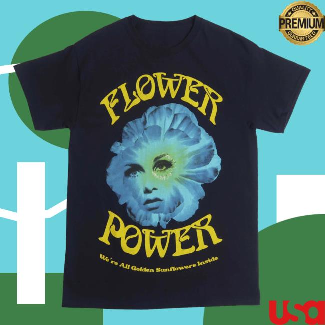 Official Altru Apparel Clothing Flower Power We're All Golden Sunflowers Inside Tees