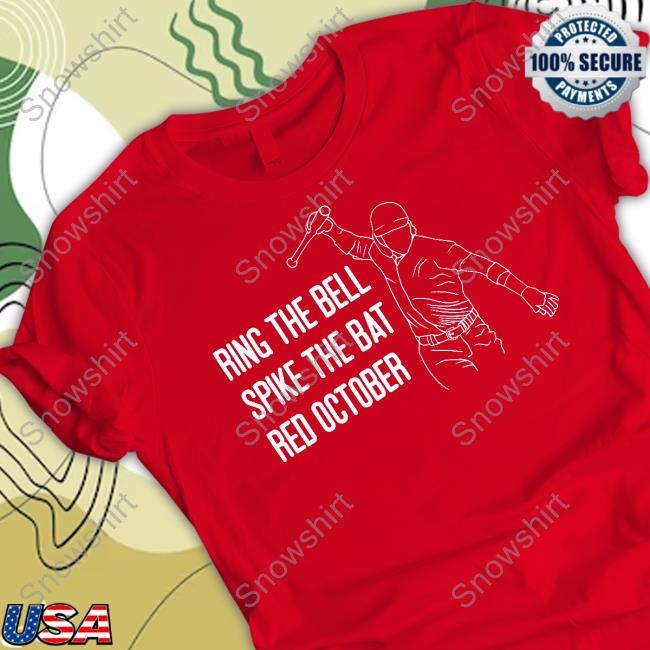 Barstool Sports Store Ring The Bell Spike The Bat Red October Tee Shirt