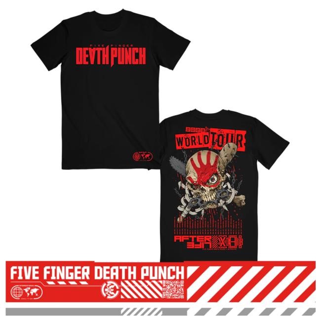 Official Five Finger Death Punch Merch Store Aft3rlife ITIN Black Attractive Shirt Five Finger Death Punch Clothing Shop
