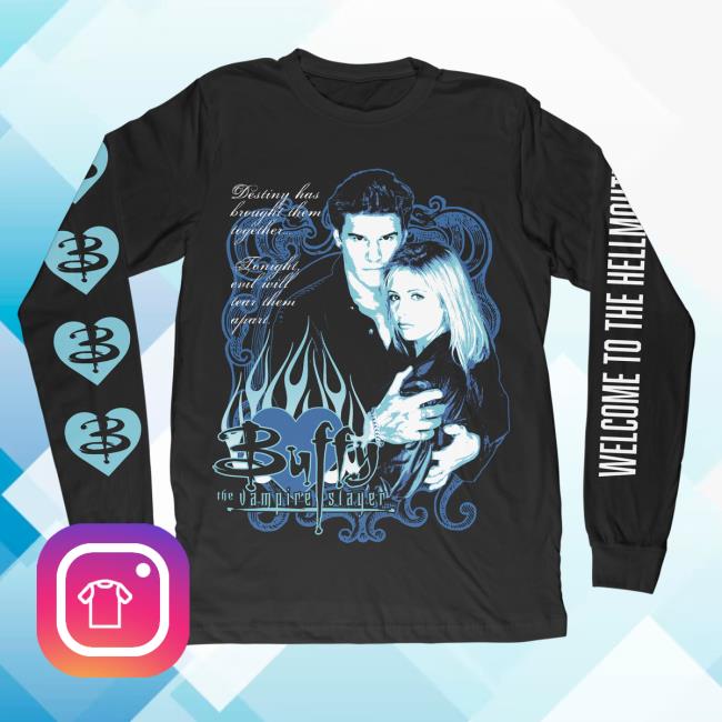 Official Studiohouse Designs Merch Store Buffy & Angel Long Sleeve T-Shirts Studiohouse Designs Apparel Clothing Shop StudiohouseDesigns