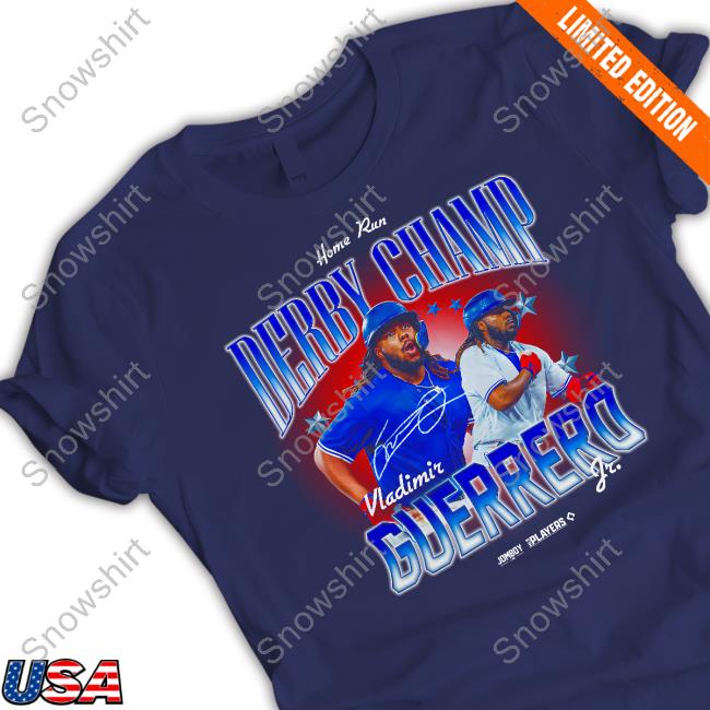 Official Jomboy Media Shop Vladdy Jr's The Derby Champ With Sayings Talkin’ Baseball Vladdy Jr's The Derby Champ Graphic Tees