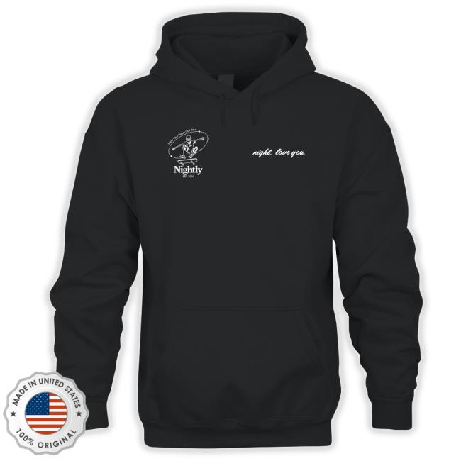 Nightly Merch Skater Hoodie