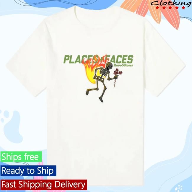 Official Rema White Shirt 2024 - Collab Rema X Places + Faces