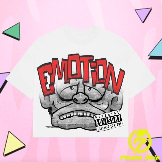 Official Mixede Motion White “Monster” Cropped Shirt New