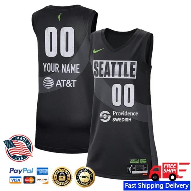Official Seattle Storm Merch Store Seattle Storm Custom Rebel Jersey T-Shirt
