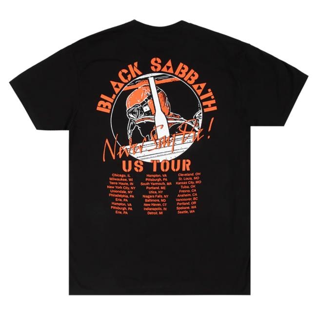 Black Sabbath Official Apparel Shop Store Never Say Die 1978 Tour Shirt - Black Sabbath