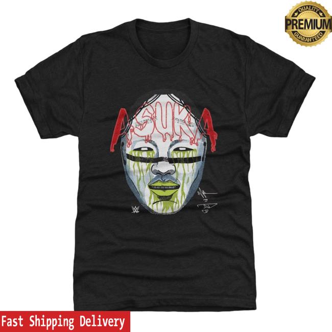 500 Level Heather Black Asuka Mask Tee Shirt