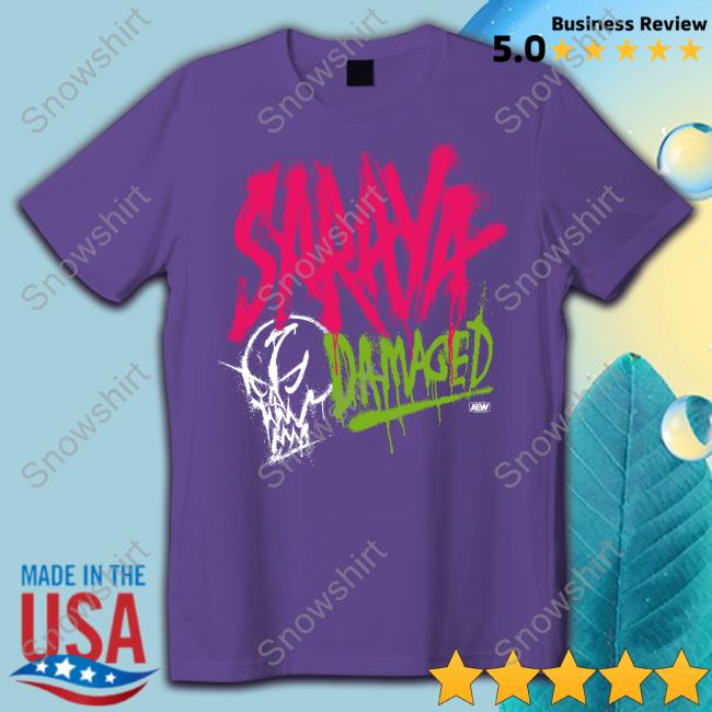 Official Aew Shop Saraya Damaged Shirt Aew Shop Saraya Damaged Shirt