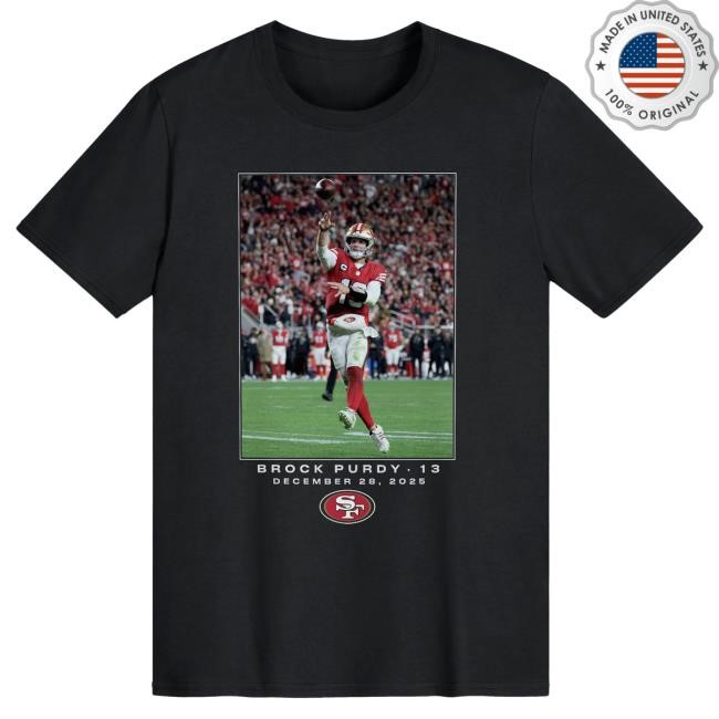 49ers NFL Football Brock Purdy Flash Week 17 T-Shirt for Stadium Gear