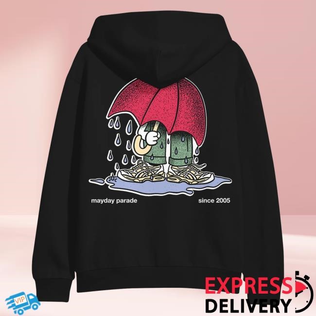 Official Mayday Parade Merch Store Shop Mayday Parade Don't Rain Black Hooded Sweatshirt