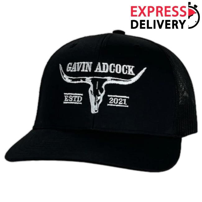 Official Gavin Adcock Black Logo Hat