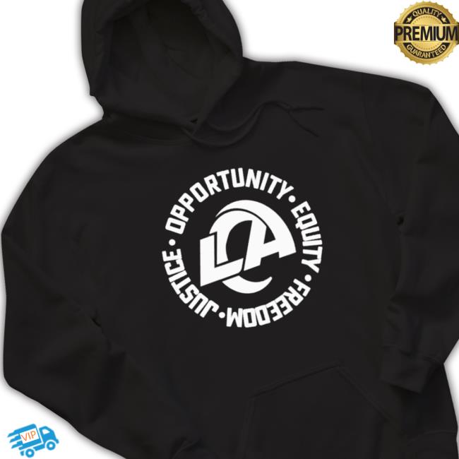 Official Los Angeles Rams Opportunity Equity Freedom Justice Crewneck Sweatshirt