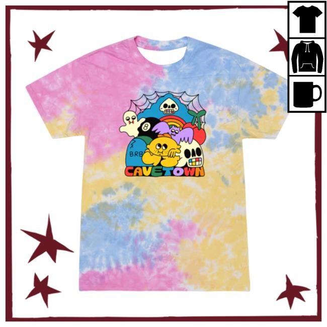 Official Cavetown Merch Brb Tie-Dye Shirt Cave Town