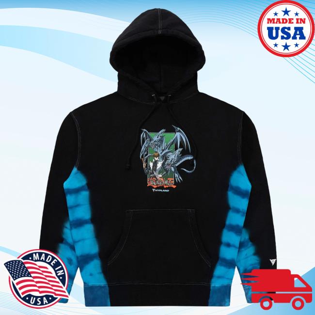 Official Hypland Clothing Merch Store Hypland Yugioh Blue Eyes Ultimate Sweatshirts (Black Dye)